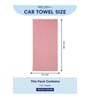 Pink 100% Cotton 340 Gsm Car Towel