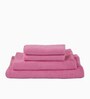 Pink 100% Cotton 380 Gsm Bath Towel 4 Pc