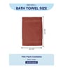 Pink 100% Cotton 380 Gsm Bath Towel 4 Pc