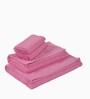 Pink 100% Cotton 380 Gsm Bath Towel 4 Pc