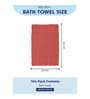 Pink 100% Cotton 380 Gsm Bath Towel 4 Pc