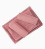 Pink 100% Cotton 380 Gsm Bath Towel 4 Pc