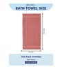 Pink 100% Cotton 380 Gsm Bath Towel
