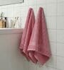 Pink 100% Cotton 380 Gsm Hand Towel 2 Pc