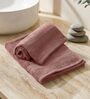 Pink 100% Cotton 380 Gsm Hand Towel 2 Pc