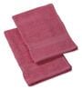 Pink 100% Cotton 380 Gsm Hand Towel 2 Pc