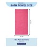 Pink 100% Cotton 400 Gsm Bath Towel