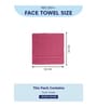 Pink 100% Cotton 400 Gsm Face Towel 4 Pc
