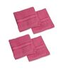 Pink 100% Cotton 400 Gsm Face Towel 4 Pc