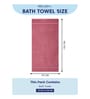 Pink 100% Cotton 525 Gsm Bath Towel