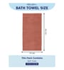 Pink 100% Cotton 525 Gsm Bath Towel