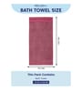 Pink 100% Cotton 525 Gsm Bath Towel