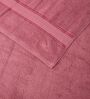 Pink 100% Cotton 525 Gsm Bath Towel