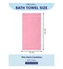 Pink 100% Cotton 525 Gsm Bath Towel