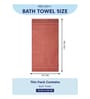 Pink 100% Cotton 525 Gsm Bath Towel