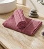 Pink 100% Cotton 525 Gsm Hand Towel
