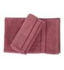 Pink 100% Cotton 525 Gsm Hand Towel