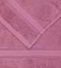 Pink 100% Cotton 525 Gsm Hand Towel