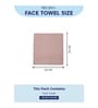 Pink 100% Cotton 600 Gsm Face Towel 4 Pc