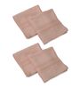 Pink 100% Cotton 600 Gsm Face Towel 4 Pc