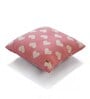 Pink Woven Cotton 16 x 16 Inches Cushion Cover