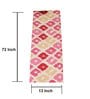 Square (72x13) Pink & Cream Cotton Table Runner