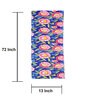 Floral Passion (72x13) Pink & Blue Cotton Table Runner