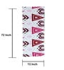 Triangles (72x13) Pink Cotton Table Runner