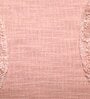 Pink Woven Cotton 24 x 16 Inches Cushion Cover