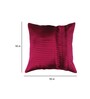 Pink Textured Polyester 16 x 16 Inch Cushion Cover