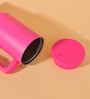 Pink 1200ml Stainless Steel Double Insulated Leak Proof Coffee Tumbler with Lid & Straw