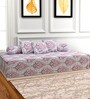 Pink 144 TC Cotton 6 Piece Diwan Set