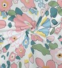 Pink 180 TC Floral Cotton Queen Double Bedsheet 2 Pillow covers