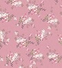 Pink 200 TC Floral Cotton Fitted Double Bedsheet 2 Pillow covers