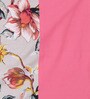 Pink Floral 200 TC Cotton 1 Double King Size Bedsheet with 2 Pillow Covers