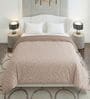 Pink 50% COTTON, 50% POLYESTER Solid 90 GSM King Bed Comforter