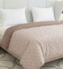 Pink 50% COTTON, 50% POLYESTER Solid 90 GSM King Bed Comforter
