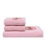 Pink 500 GSM Cotton 3 Pieces Towel Set