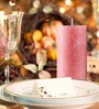 Champagne
Fragrance Set Of 4 Pink Wax Pillar
Candles