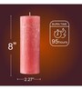 Champagne
Fragrance Set Of 4 Pink Wax Pillar
Candles