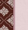 Pink Abstract 180 TC Microfiber Double Queen Bedsheet With 2 Pillow Covers
