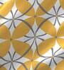 Yellow Abstract 225 TC Cotton Queen Sized Bed Sheets with 2 Pillow Covers