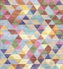 Pink Abstract Bamboo Silk 4 ft x 6 ft Hand Tufted Carpet