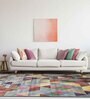 Pink Abstract Bamboo Silk 4 ft x 6 ft Hand Tufted Carpet
