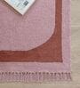 Pink Abstract Hand Tufted 8 Ft X 5 Ft  Dhurrie