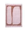 Pink Abstract Hand Woven 5 Ft X 3 Ft  Dhurrie