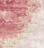 Pink Abstract Wool 4 ft x 6 ft Hand Tufted Carpet