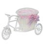 Cycle Basket White Fibre Showpiece