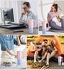 Pink and Blue 1200ml Stainless Steel Double Insulated Leak Proof Coffee Tumbler with Lid & Straw