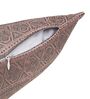 Pink and Blush Polyester Jacquard 16x16 inches Cushion Cover Set of 2